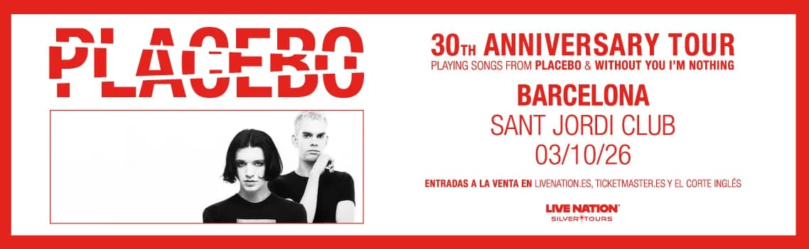 Placebo Live in Barcelona 2026, Sant Jordi Club, Barcelona
