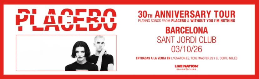 Placebo Live in Barcelona 2026, Sant Jordi Club, Barcelona