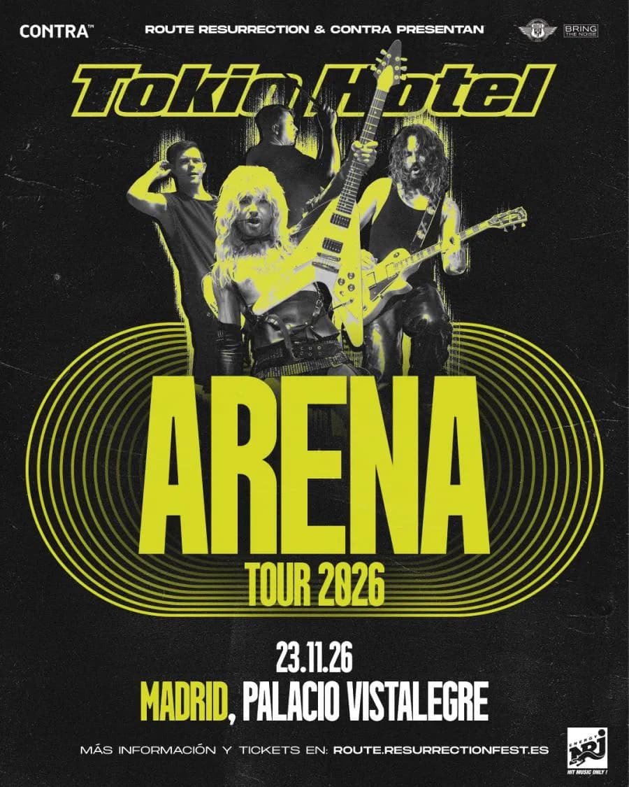 Tokio Hotel Live in Madrid 2026, Palacio Vistalegre, Madrid