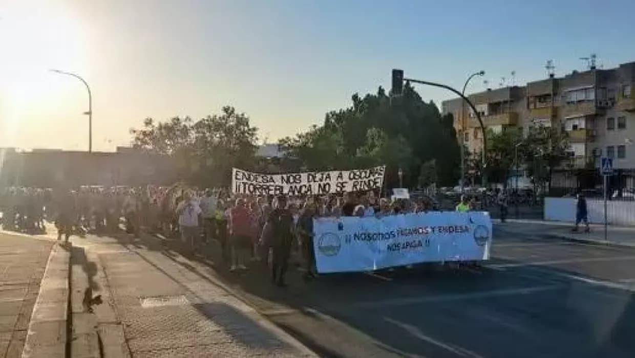 Протесты в Торребланка против отключений света