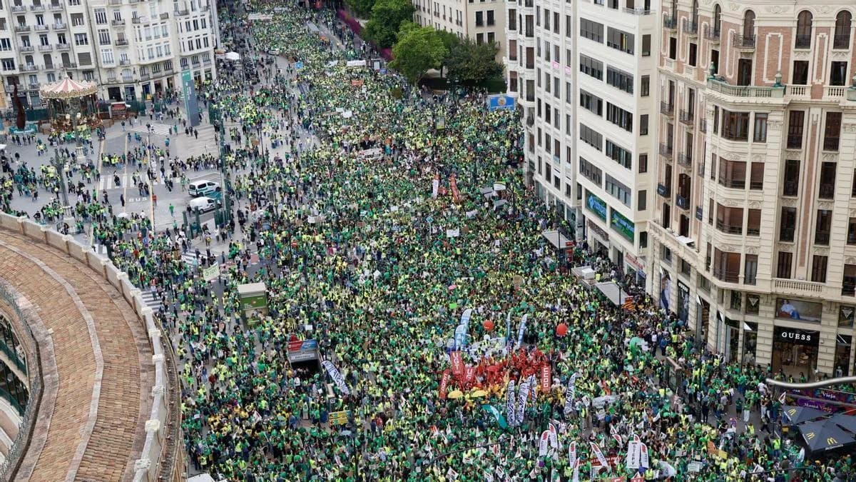 Митинг учителей в Валенсии
